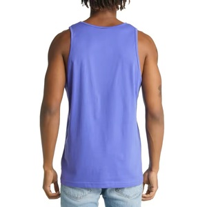 Camiseta sin Mangas con Cuello Redondo para Hombre, Informal, Transpirable, 100% Algodón, Tejido de Punto, Patrón 3D, Color Sólido, Prenda Básica - Product Image 2
