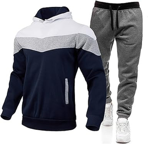 High Quality BRG Men Tracksuit Set Hoodie and Sweatpants Casual Outing Sportswear 2 Piece <b>Jumpsuits</b> Men's Tracksuits - Product Image 1
