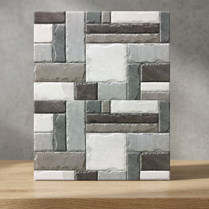 Handmade Home Use Linear Brick Designer Exterior Elevation Glazed Indian Ceramic Wall <b>Tiles</b> 300x600mm 30x60cm 12x24in - Product Image 3