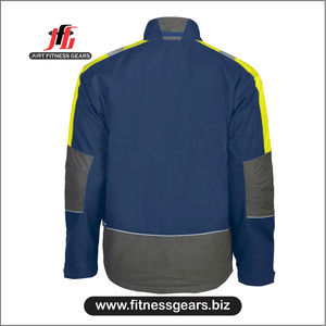 Customized Outdoor Construction Work <b>Men's</b> Safety <b>Jacket</b> with Protective Pockets Wholesale Canvas Canvas Work Wear for <b>Men</b> - Product Image 1