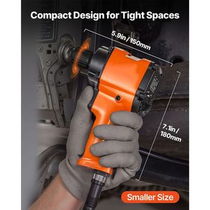 Avvitatore Pneumatico Leggero da 1/2 Pollice con Coppia Fino a 738 ft Lbs per Sgancio Dadi, Modello Corto per Riparazioni Auto - Product Image 6