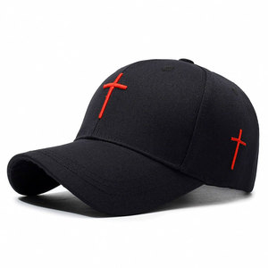 Wholesale Outdoor Breathable Custom Cross Hand Embroidery Logo Fancy Unisex Sun Protection Cotton Sports Baseball Cap Common - Product Image 6