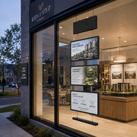 Afficheur immobiliaire 3x21,5 pouces pour la présentation des propriétés et la promotion immobilière