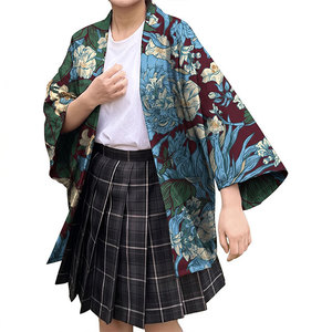 Plus Size Women’s Japanese Kimono <b>Cardigan</b> – Loose Casual Robe, Half Sleeve Cotton Overcoat Jacket up to 5XL - Product Image 1