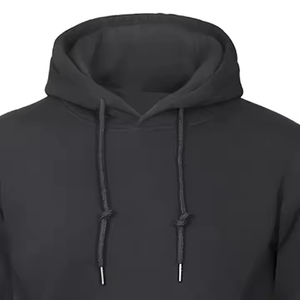 Suéter de Punto para Hombre, Color Negro, 100% Algodón, Cuello Redondo, Corte Regular, Estilo Casual de Otoño, Diseño con Bolsillos - Product Image 4