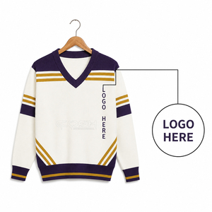 Cosh International Sisterhood Sorority Wholesale Custom Logo College <b>Cardigan</b> <b>Sweater</b> Acrylic Knit Long Sleeve Varsity Style - Product Image 1