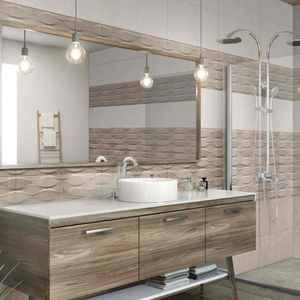 Carrelage mural en céramique blanc brillant professionnel 300x600, style moderne minimaliste pour bâtiments commerciaux et rénovation de bureaux - Product Image 3
