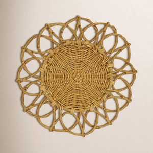 Natural Rattan Woven <b>Placemats</b> <b>Set</b> Handmade Table Chargers for Kitchen Dining and Rustic Wedding Tables Wholesale - Product Image 2