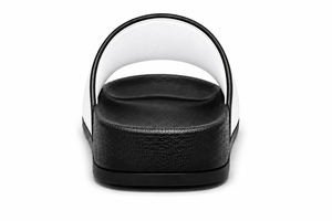 Sandales personnalisées avec logo pour hommes, noir et blanc, en EVA, pour l'intérieur, été, antidérapantes, à bout ouvert, faciles à enfiler - Product Image 4