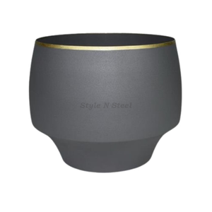 Maceta Moderna y Clásica para Interiores y Exteriores, Resistente, con Recubrimiento de Polvo de Hierro, Multiusos, con Drenaje - Product Image 2