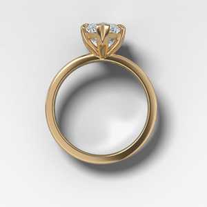4ct Marquise Lab Grown Diamond Engagement <b>Ring</b> Channel <b>Set</b> Round Accent Band 14k 18k Solid <b>Gold</b> Unique Solitaire Wedding <b>Ring</b> - Product Image 3