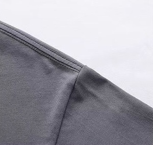 T-shirt classique unisexe à manches courtes, coupe ajustée, couleur unie, broderie personnalisée avec logo, prix d'usine CN Bangladesh, OEM - Product Image 4