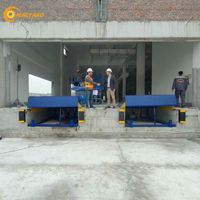 Niveleur de quai compact automatique de 6 tonnes, rampe de levage hydraulique pour le chargement de conteneurs en entrepôt, 2000x1830mm, levage de 1600mm, Naltako