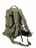 Sac à dos tactique extensible unisexe 72L en polyester durable avec système de transport à sangle étanche pour la randonnée en plein air et le voyage
