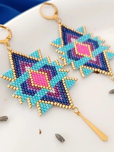 Pendientes de Cuentas con Acabado Transparente, Pendientes de Cuentas de Estilo Transparente, Pendientes de Cuentas con Acabado Liso, Venta al por Mayor de Fábrica Personalizada - Product Image 4
