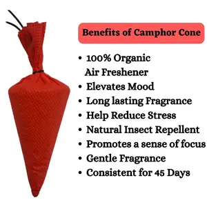 Cono de Alcanfor de Larga Duración para Difusor de Aromas en el Hogar, Ambientador Natural con Aroma Limpio, Envío Rápido - Product Image 6