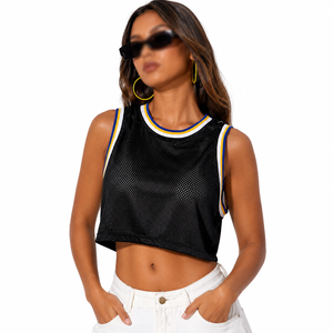 Camiseta Deportiva Corta de Malla para Mujer, Estilo Fútbol Americano, Personalizable, Fabricante y Proveedor Mayorista OEM - Product Image 1
