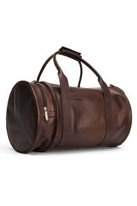 Handcrafted Brown Leather Duffle <b>Bag</b> for <b>Men</b> Luxury Large Capacity Travel <b>Weekender</b> with Minimalist Design - Product Image 5