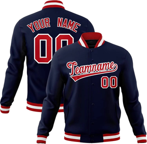 Chaquetas Bomber Americanas Personalizadas Unisex para Hombre y Mujer, Nuevas Chaquetas de Invierno con Cierre y Botones, Diseño Universitario - Product Image 6