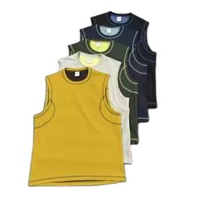 Camisetas sin mangas de punto para hombre de poliéster y algodón - Product Image 5