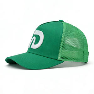 Casquette de baseball unisexe à 5 panneaux en polyester/coton avec logo brodé 3D personnalisé, casquette ajustable à fermeture snapback - Product Image 1