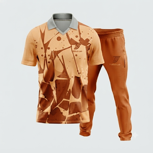 T-Stitch Lab Unisex Sublimated Pickleball Uniform Short Sleeve for Shirt Elastic Waist <b>Pants</b> Quick Dry Geometric Print Custom - Product Image 4
