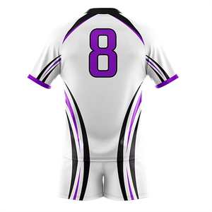 Tenue de rugby 100 % polyester pour homme – Écoresponsable, antibactérienne, respirante, personnalisable, séchage rapide, faible MOQ - Product Image 6