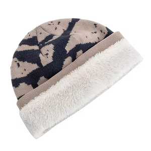 Custom Unisex Camouflage Beanie Hat <b>Winter</b> <b>Cap</b> 56-58CM Acrylic Material Casual Style Outdoor Use - Product Image 2