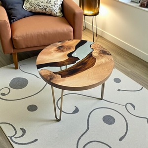 Handcrafted Resin <b>Coffee</b> <b>Table</b> With Natural Wood Accents <b>Epoxy</b> Dining <b>Tables</b> for Wholesale Crafts - Product Image 1