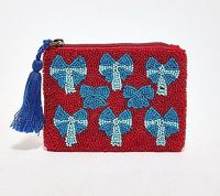Dompet Koin Bordir Manik-Manik Campuran Warna Klasik Buatan Tangan yang Stylish dan Dapat Disesuaikan oleh Nova Star Craft untuk Hadiah Ucapan Terima Kasih