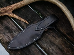 Couteau à dépecer artisanal en acier Damas, lame pleine longueur, biseautée, pour camping, chasse et usage général - Product Image 6