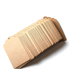 Wholesale Custom Kraft Paper Hang <b>Tags</b> Blank Gift <b>Tags</b> with String Eco Friendly Price <b>Tags</b> for Clothing Jewelry Packaging OEM - Product Image 3