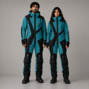 Traje de Esquí Impermeable y Cortavientos Personalizado, Chaqueta de Nieve Aislante Unisex, Conjunto de Pantalones con Tirantes, Ropa de Exterior de Marca Privada - Product Image 3