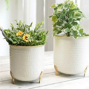 Supports à fleurs modernes en métal avec finition thermolaquée pour plantes vertes d'intérieur, design minimaliste, décoration intérieure - Product Image 4