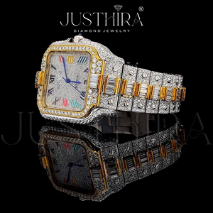 Reloj de Lujo con Diamantes Moissanite de la Mejor Calidad para Hombre, Estilo Iced Out, Resistente al Agua, de Acero Inoxidable, Disponible para la Venta - Product Image 3
