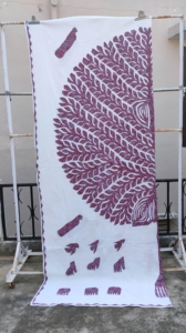 Bedsheet Luxury Tree of Plant Applique Indian Bed Sheet Design Wholesale Handmade <b>Bedding</b> Cotton - Product Image 3