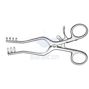 Écarteur chirurgical Weitlaner 20 cm / 8 pouces, dents 3:4, auto-retenant, en acier inoxydable, instrument médical - Product Image 2