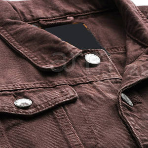 Chaqueta de Mezclilla para Hombre, Color Sólido, Estilo Casual, Moda Urbana, Nueva Colección 2026, Chaqueta de Invierno Cómoda para Hombre - Product Image 5