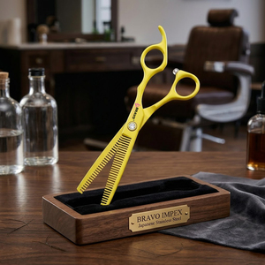 Matte Black Barber Shears Professional Hair Styling Scissors High Hardness Straight Razor Blade Pack Set Material Precision Tool - Product Image 1