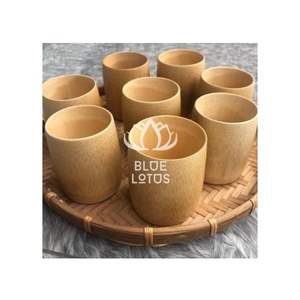 Vaso de Bambú 2026 MÁS VENDIDO para Té y Smoothies, 100% Madera Natural, Puro, Limpio, Seguro, Sostenible y Reutilizable - Product Image 1