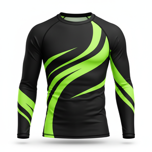 เสื้อรัดรูปแขนยาวแบบยูนิเซ็กซ์ ผ้าอีโคพรีเมียม สำหรับฝึกซ้อมกีฬา BJJ MMA ยิวยิตสู กราปลิง - Product Image 1