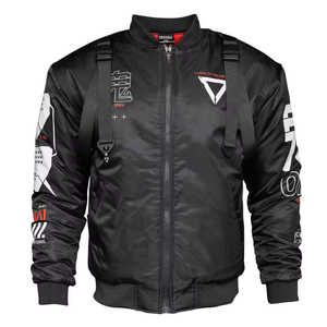 Blouson Bomber Cyberpunk Techwear pour Homme, Veste Coupe-Vent Tactique Cargo Streetwear Hip Hop Harajuku Urbain à Imprimé Graphique - Product Image 2
