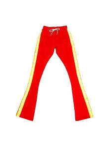 กางเกงสแล็คขนแกะเข้ารูปสำหรับเล่นโยคะฤดูหนาวคุณภาพสูงของผู้ชายกางเกงเอวกลางแยกลำลองระบายอากาศมีลายทาง - Product Image 4