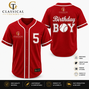 Men's Red Baseball Jersey Short Sleeve Button Front Team <b>Name</b> Print Breathable Polyester Uniform Apparel Adult Regular Fit - Product Image 6