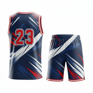 Ensemble d'uniformes de basketball personnalisés, coupe ample, vierges, flexibles, pour matchs de basketball - Product Image 2