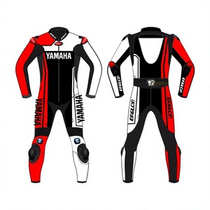Traje de Motociclismo de Cuero Vacuno/Canguro para Hombre Ramaha, Mono de Carreras de Una Pieza, con Protección OEM CE - Product Image 1