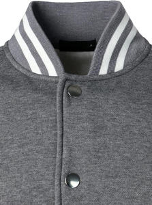 Blouson universitaire personnalisé pour homme 100 % laine avec logo frontal – Nouvelle collection décontractée et tendance pour activités hivernales en extérieur, col montant - Product Image 5