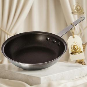 Commercial Heavy Gauge Carbon Steel Frying <b>Pan</b> Iron Skillet Heavy Duty Cooking <b>Pan</b> Long Handle Restaurant Cookware Wholesale - Product Image 1