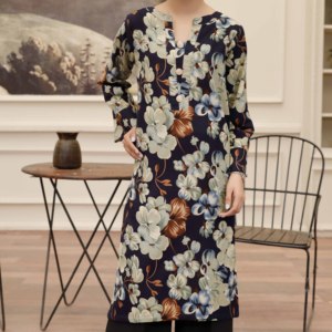 Camisa de franela estampada para mujer PW4193 Blusa y camisa para mujer de 1 pieza - Product Image 4