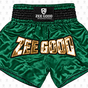 กางเกงมวยไทย Zee Good Blue Unisex ลายพิมพ์ดิจิทัล โลโก้ด้านหน้า ทรงปกติ สำหรับผู้ใหญ่ ผลิตจากโพลีเอสเตอร์ 100% ป้องกันแบคทีเรีย แห้งเร็ว - Product Image 4